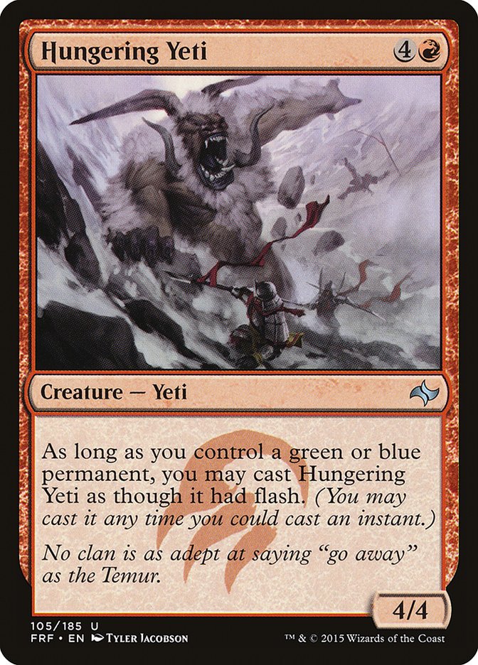 Hungering Yeti Artist's Proof